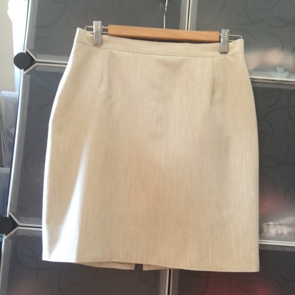 Linen Pencil Skirt - Size S